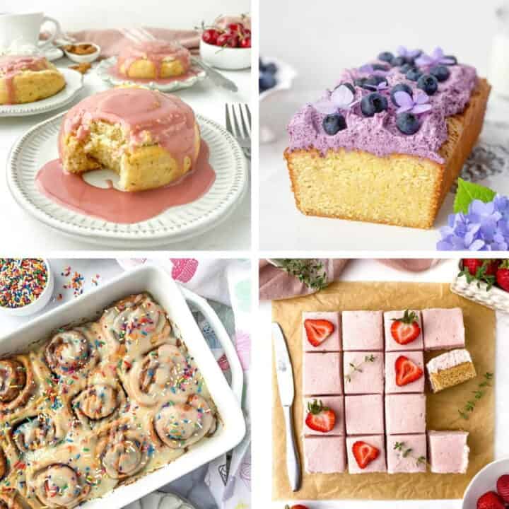 Collage of four Mother's Day Brunch ideas.