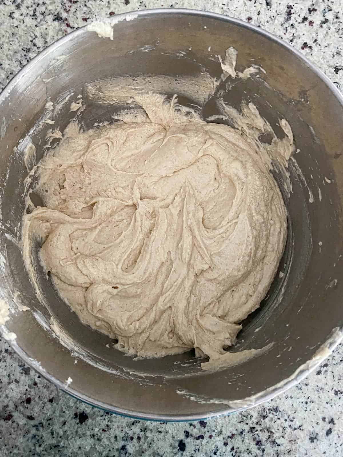 Making Peach Cobbler Pound Cake step 3.