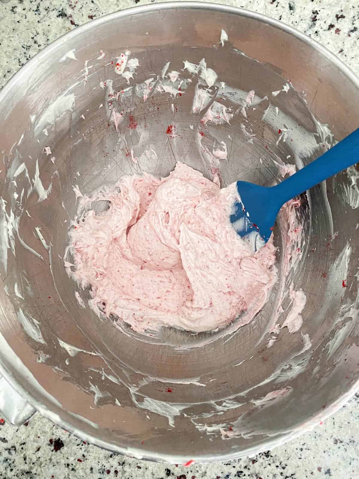 Making Strawberry Crunch Cheesecake step 3.