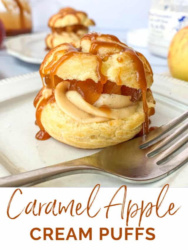 Caramel Apple Cream Puffs