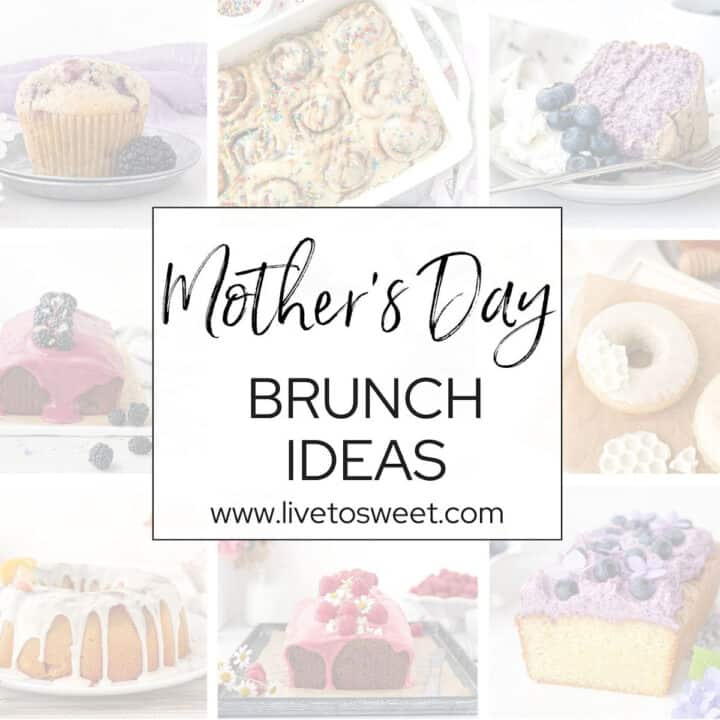 Collage of Mother's Day Brunch Ideas.