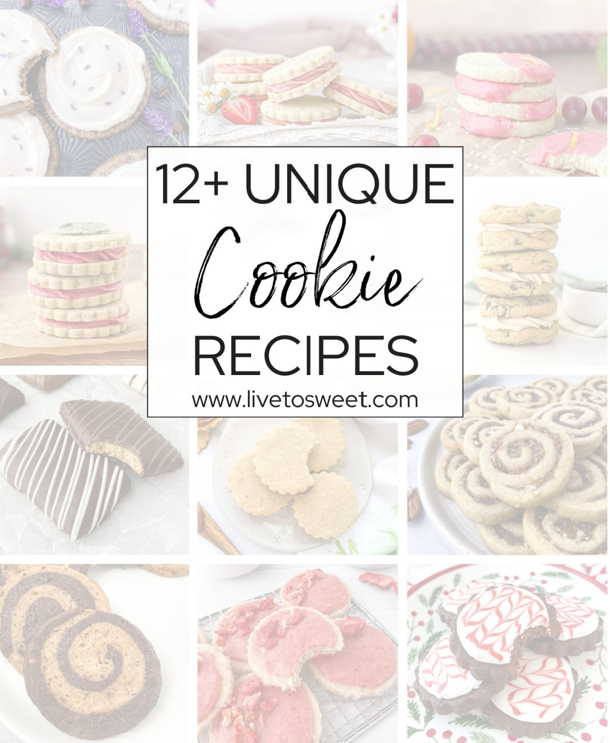 Collage of Unique Cookies.