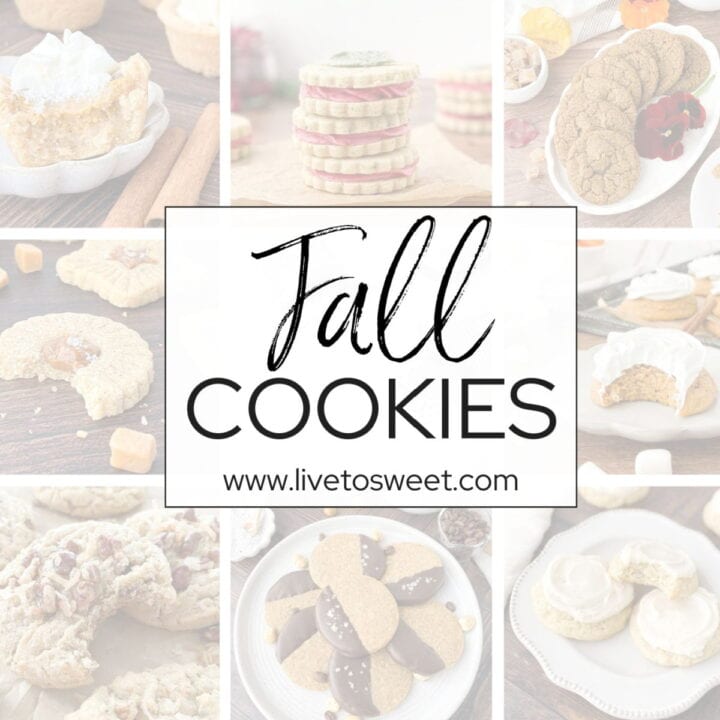 Collage of Fall Cookies.